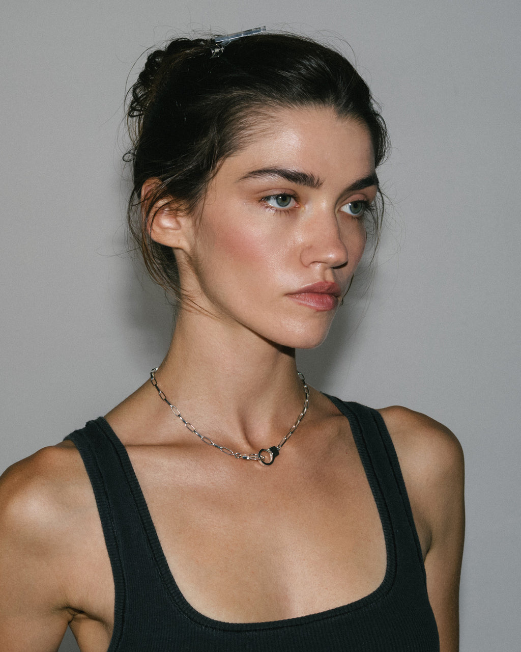 Silver Paperclip Necklace