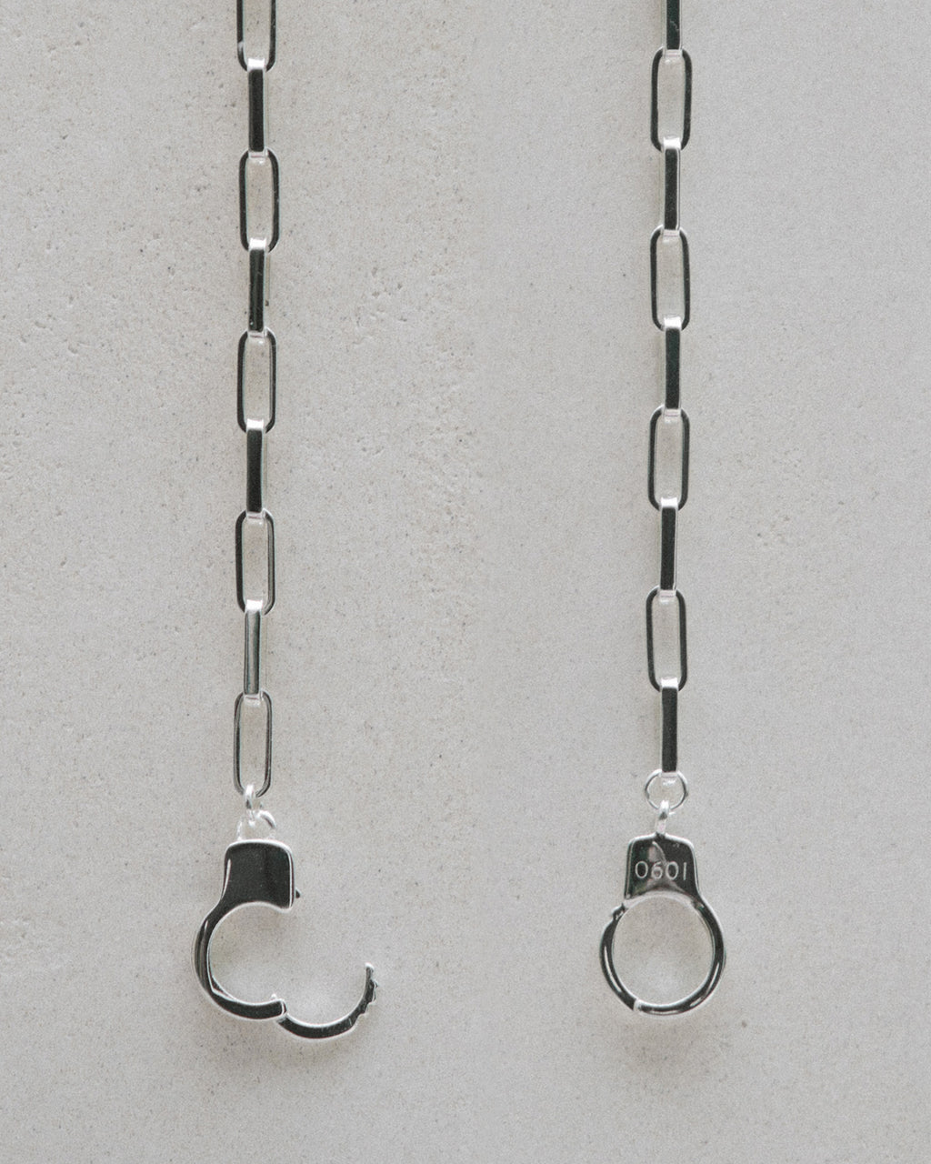 Silver Handcuff Necklace