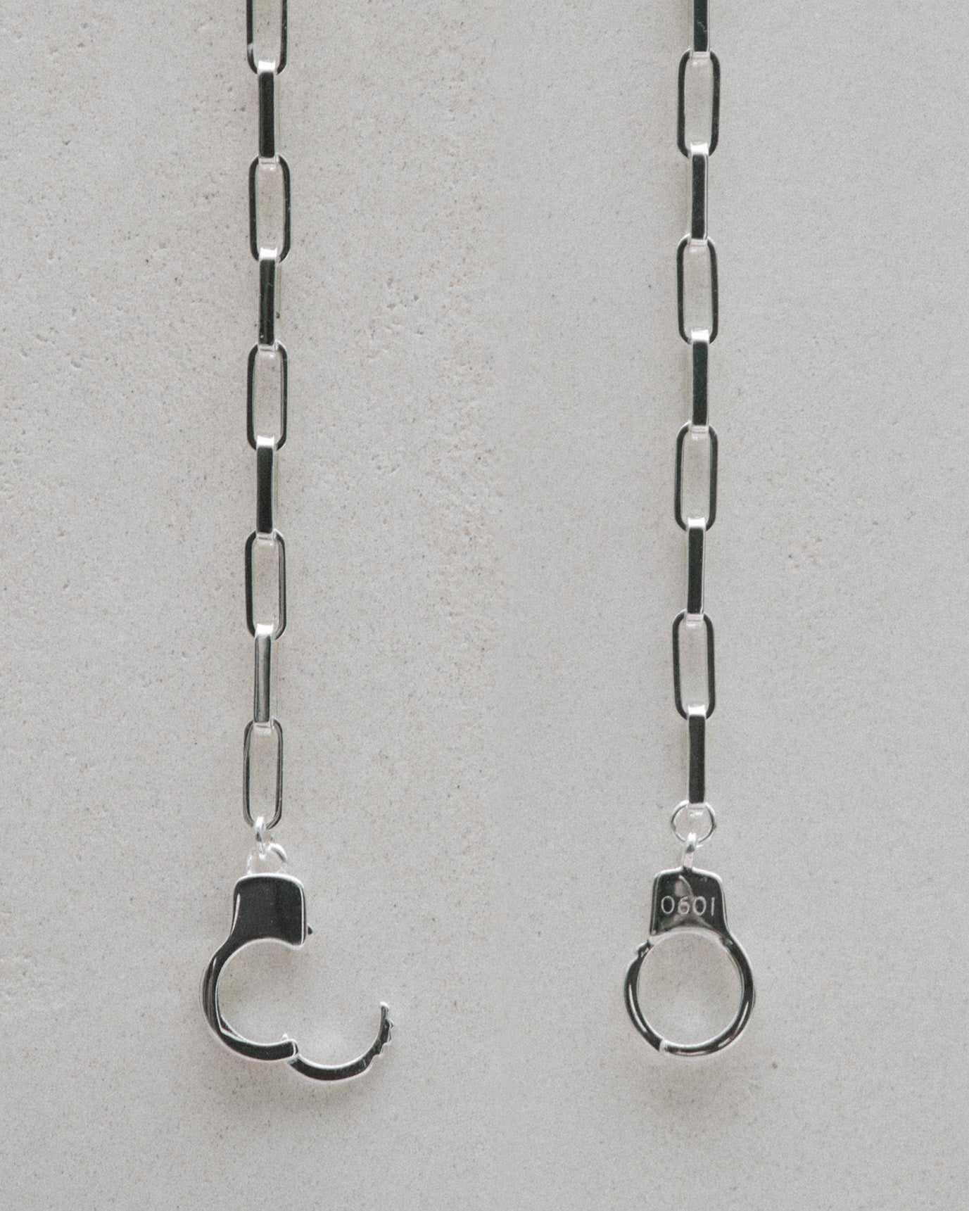Silver Handcuff Necklace