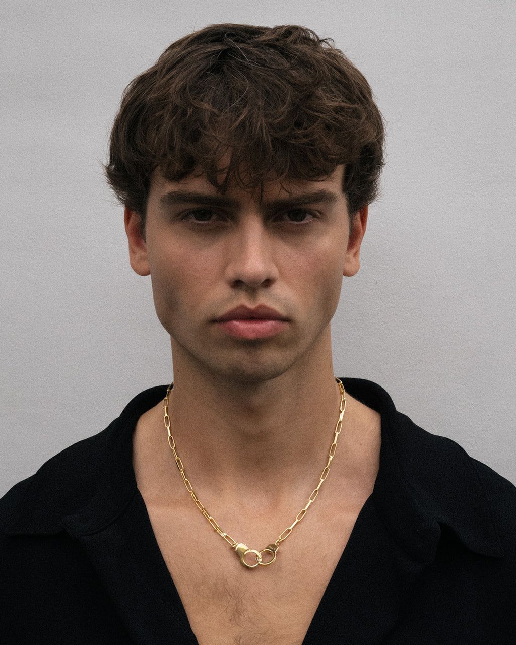 Gold Handcuff Necklace