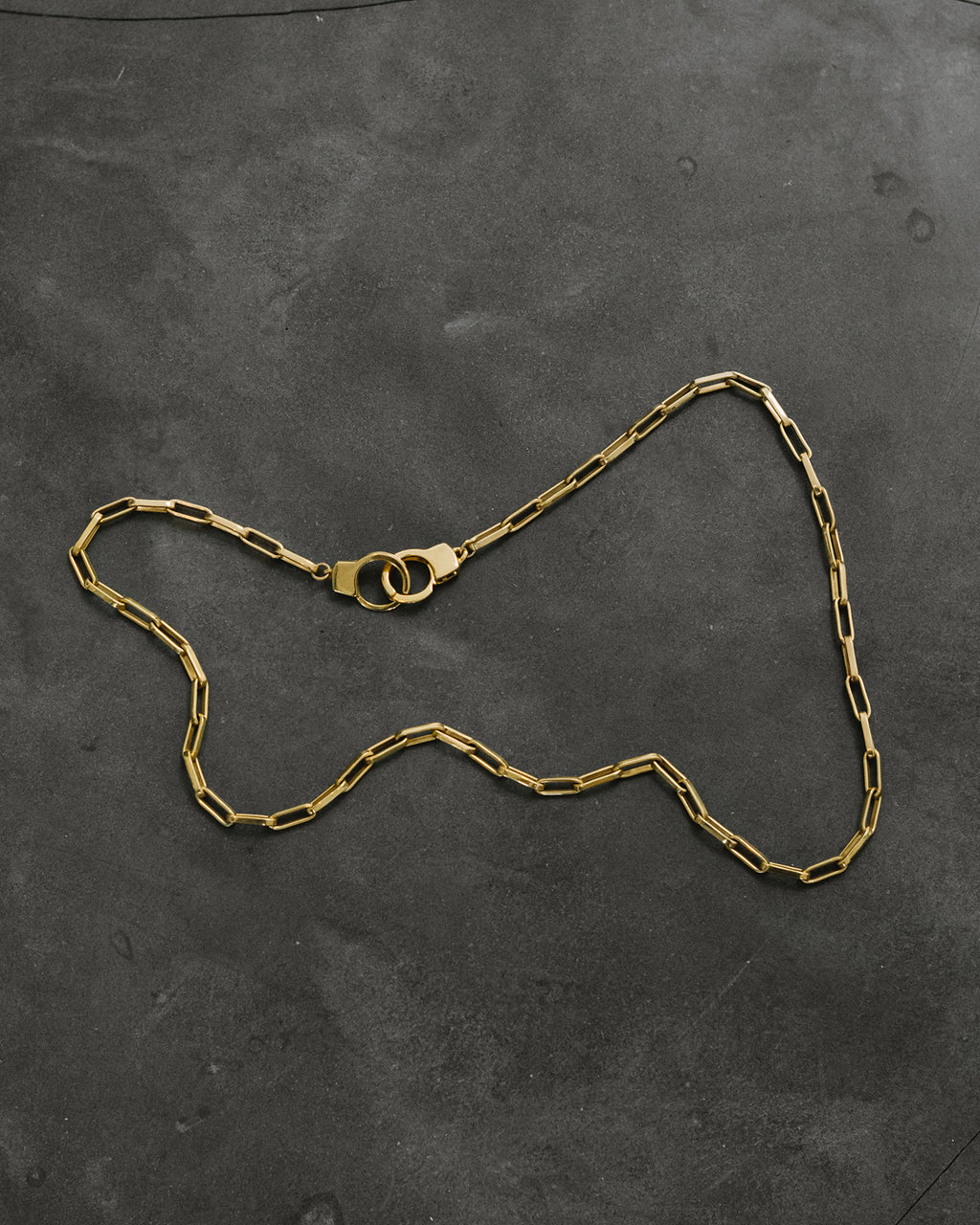 Gold Handcuff Necklace