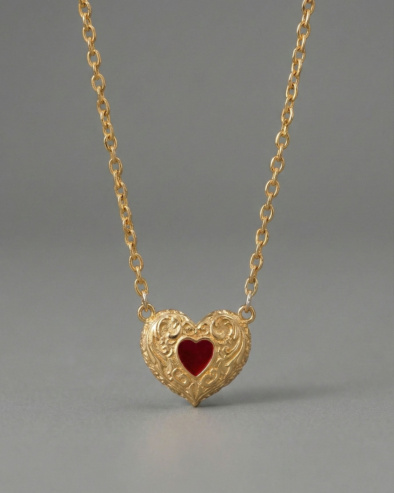 Gold Heart Necklace