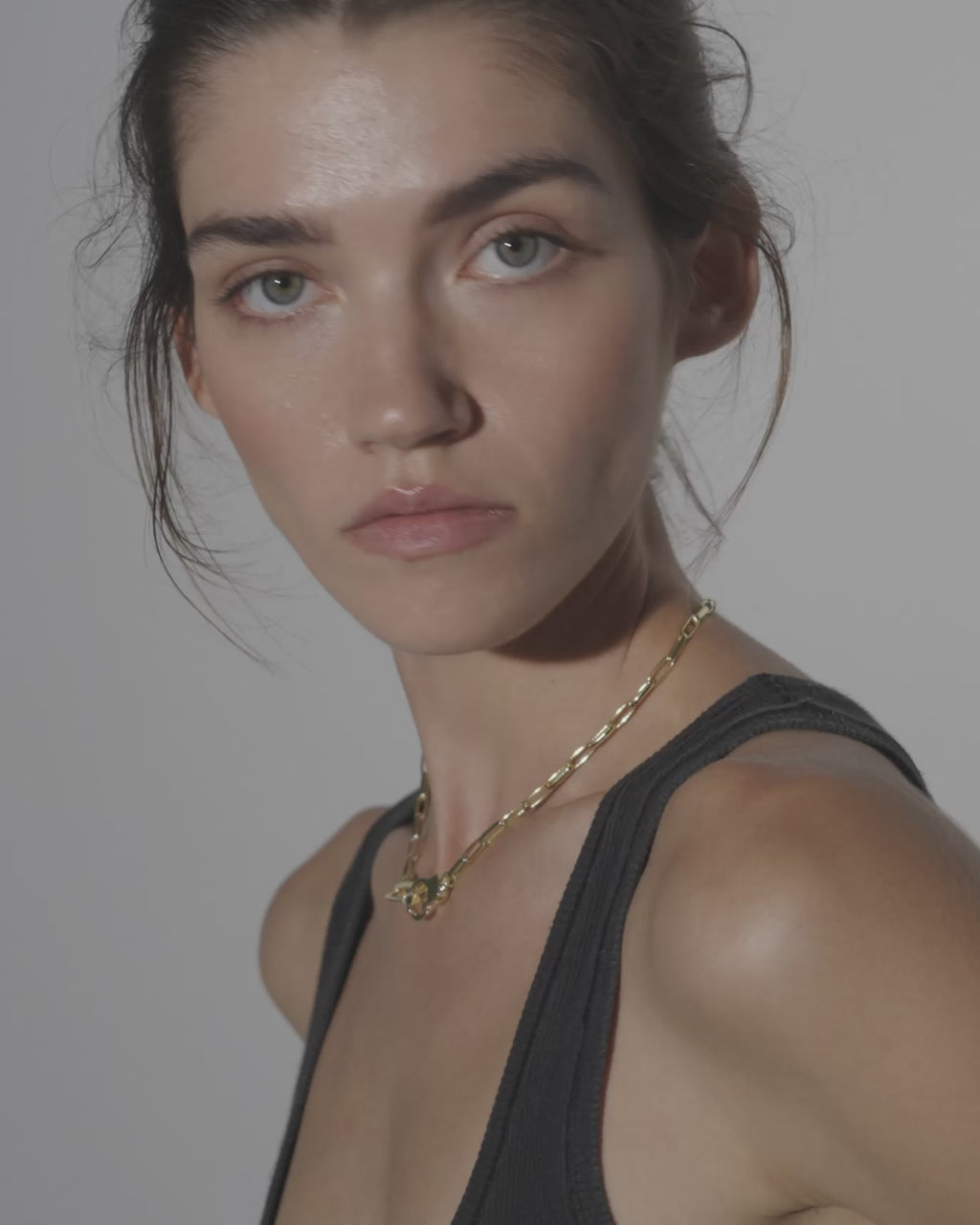 Gold Paperclip Necklace