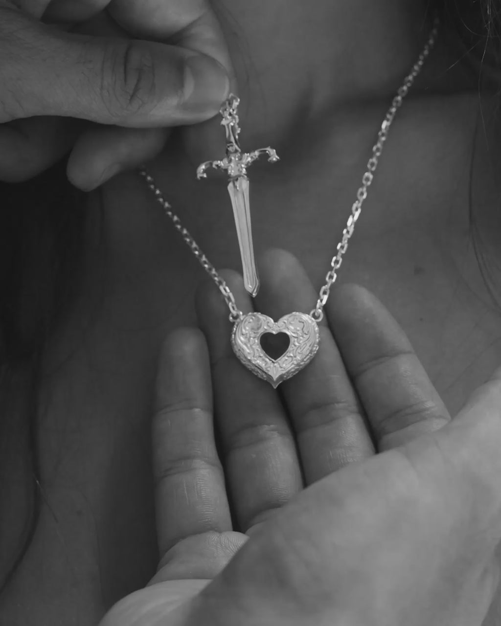 Gold Sword Necklace