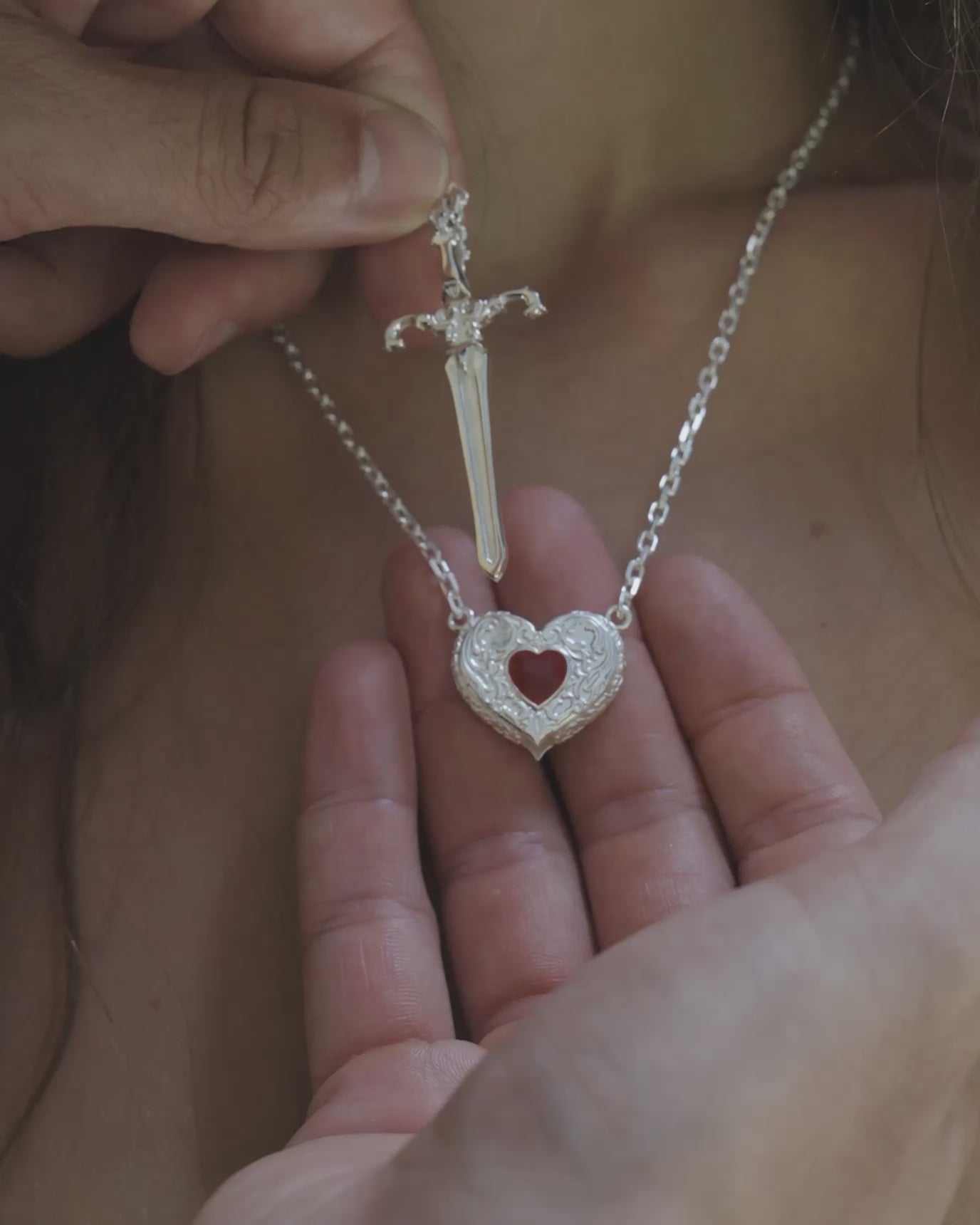 Silver Sword Necklace