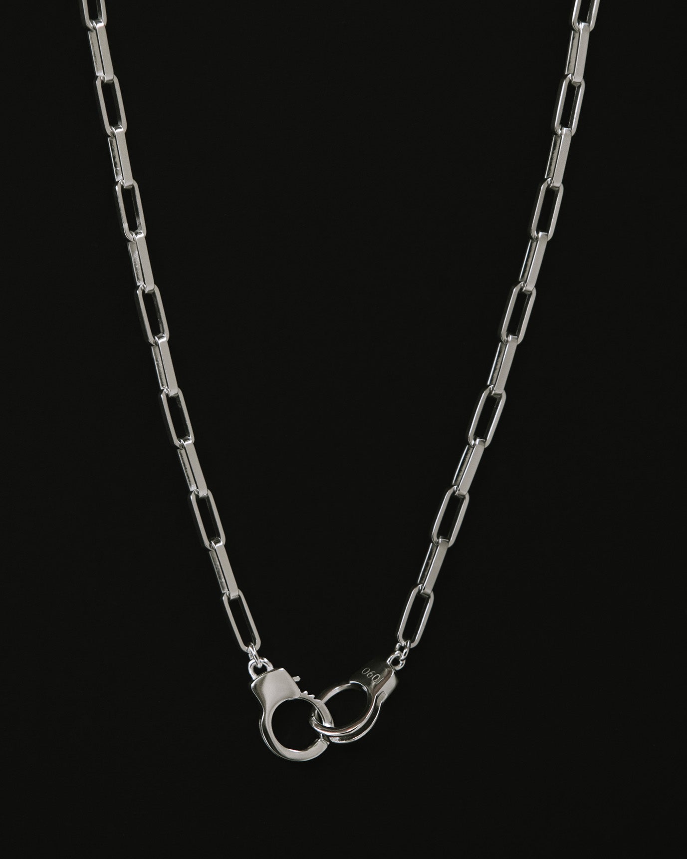 Silver Handcuff Necklace