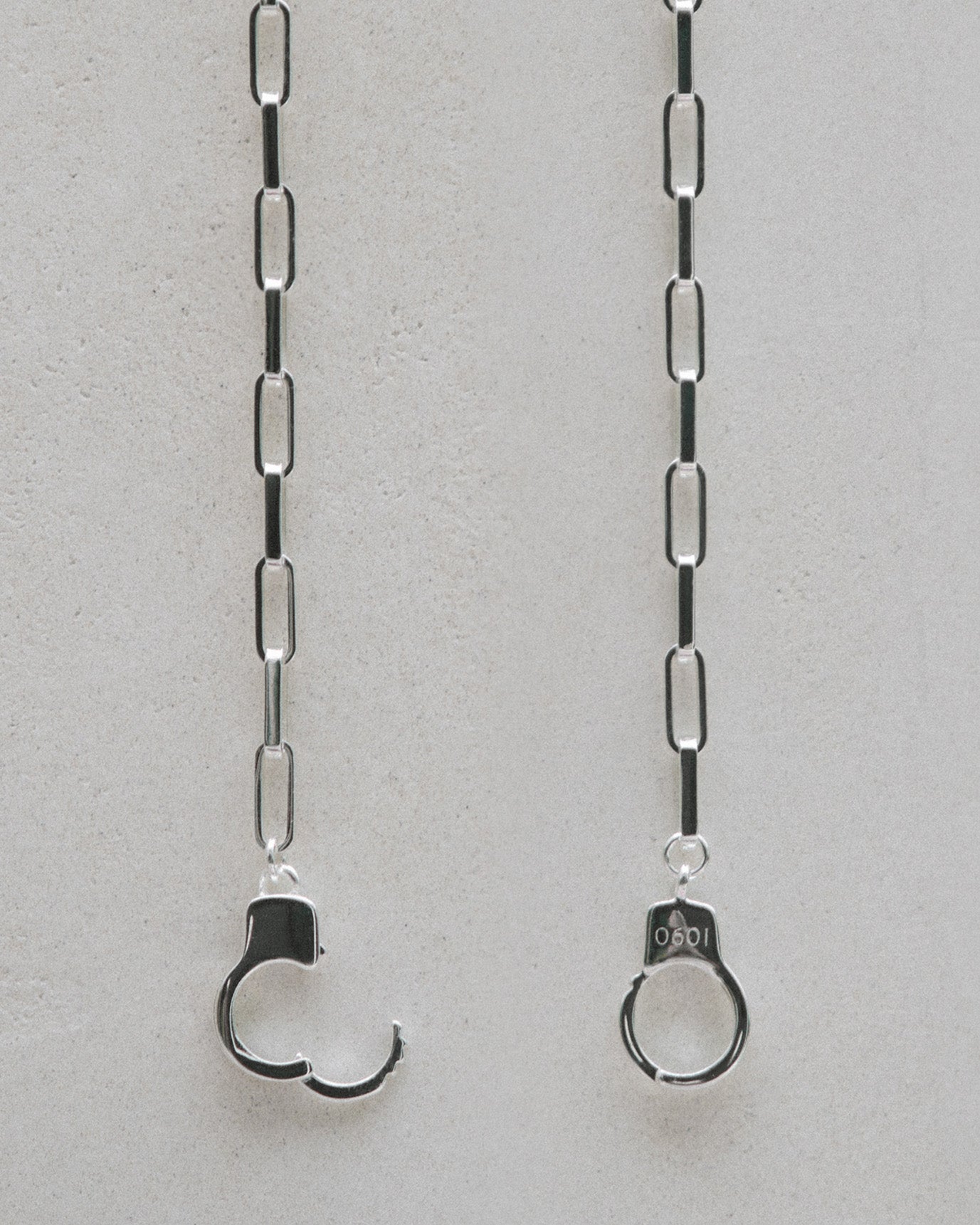 Silver Handcuff Necklace